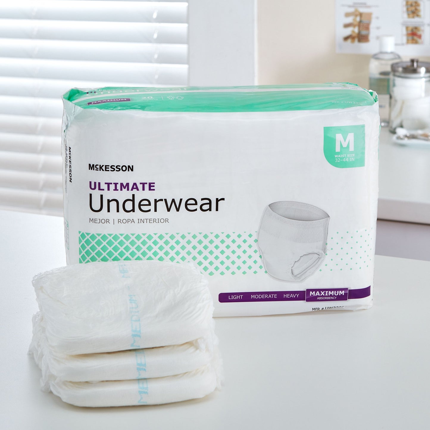 McKesson Ultimate Heavy Absorbency Incontinence Underwear, Medium UW33851