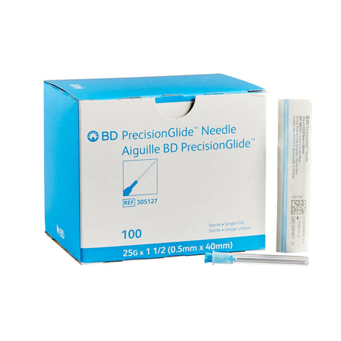 BD PrecisionGlide 25 G x 1-1/2 Hypodermic Needles - 305127