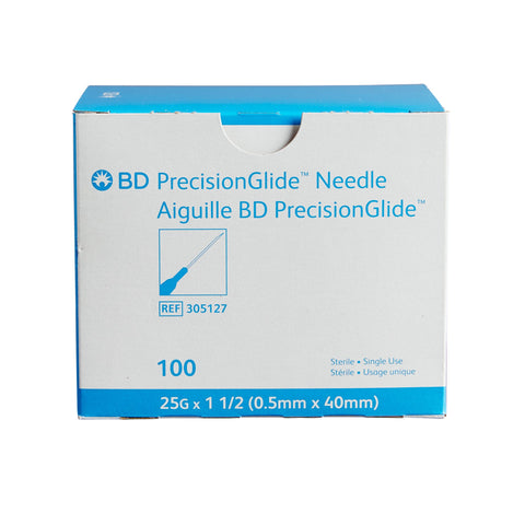 BD PrecisionGlide 25 G x 1-1/2 Hypodermic Needles - 305127