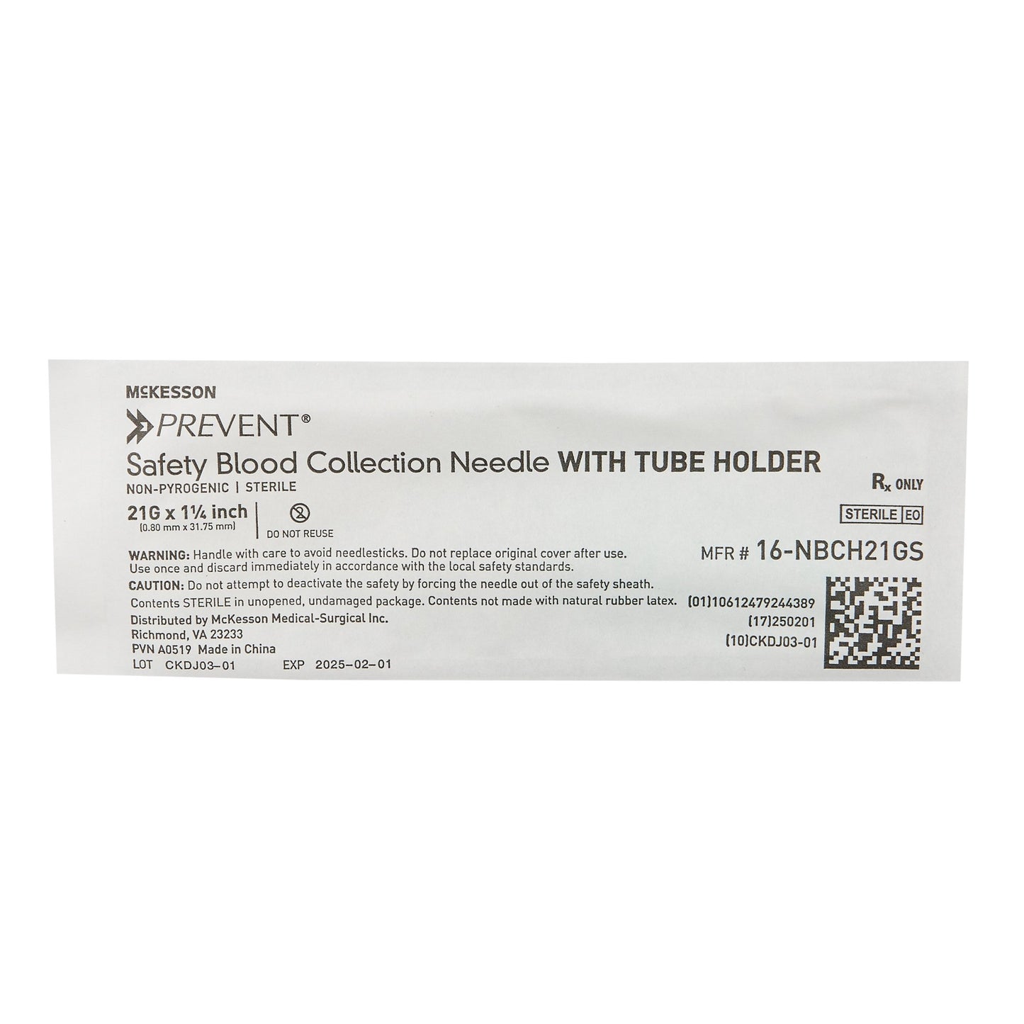 McKesson Prevent® HT Safety Blood Collection