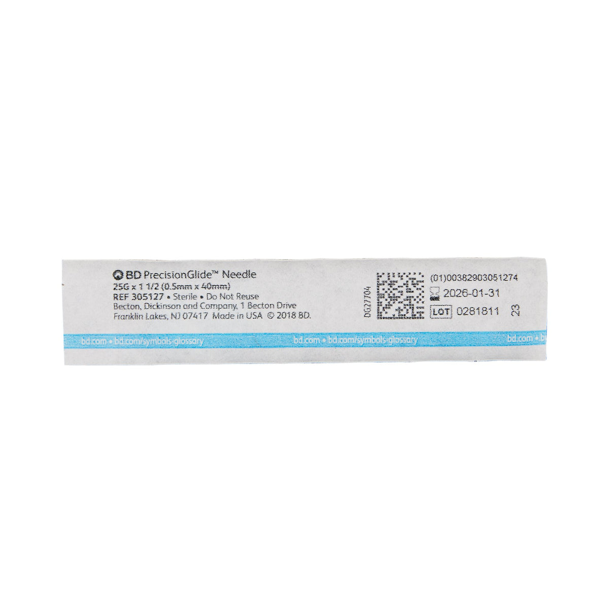 BD PrecisionGlide 25 G x 1-1/2 Hypodermic Needles - 305127