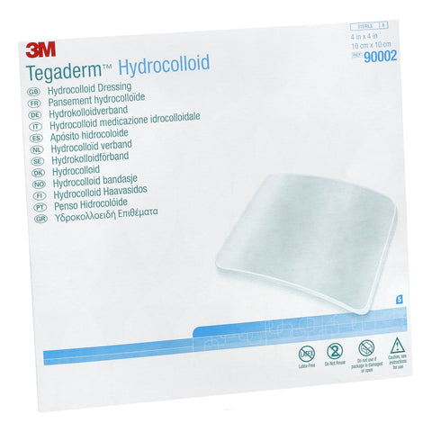 3M 3M Tegaderm Hydrocolloid Dressing, 4 x 4 Inch 90002, Box of 5