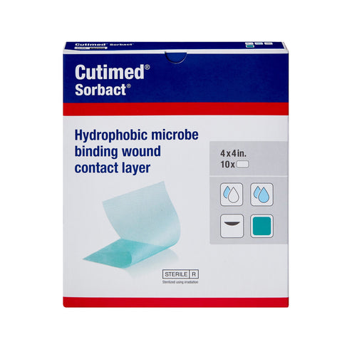BSN Medical Cutimed Sorbact WCL Antimicrobial Wound Contact Layer Dressing, 4 x 4 Inch 7266201, 1 Each