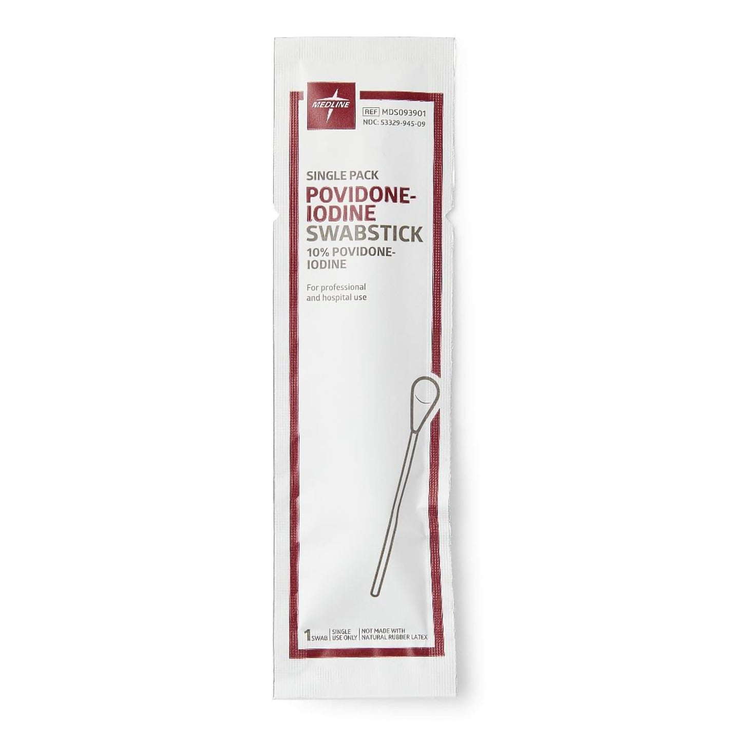Medline 10% Povidone Iodine Swabsticks (Non-Sterile)- MDS093901