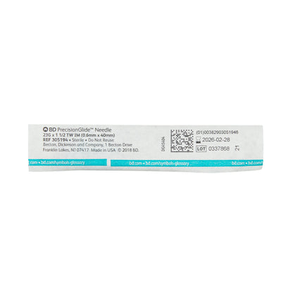 BD PrecisionGlide 23 G x 1-1/2" Hypodermic Needle - 305194
