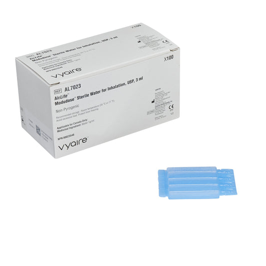 Vyaire Medical AirLife Modudose Respiratory Therapy Solution, 3 mL Unit Dose Vial AL7023, Pack of 100