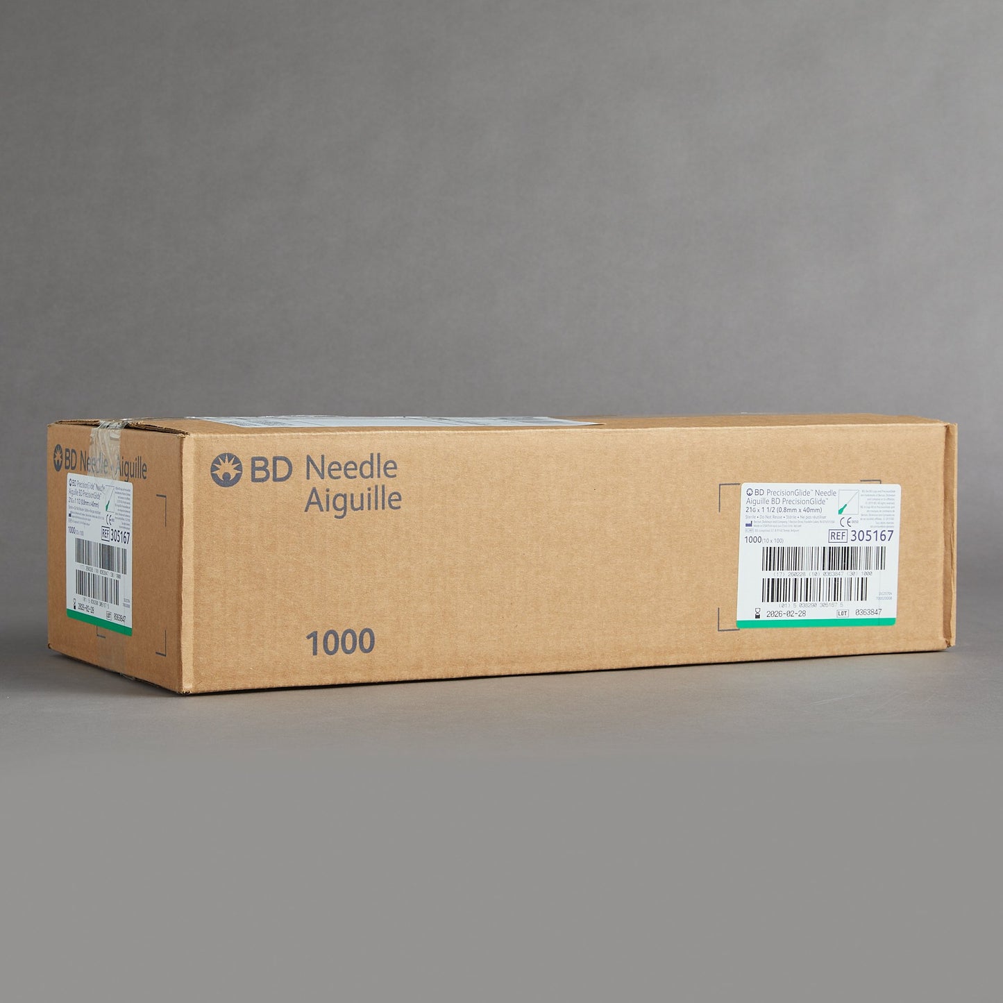 BD PrecisionGlide 21 G x 1 1/2" Hypodermic Needle - 305167