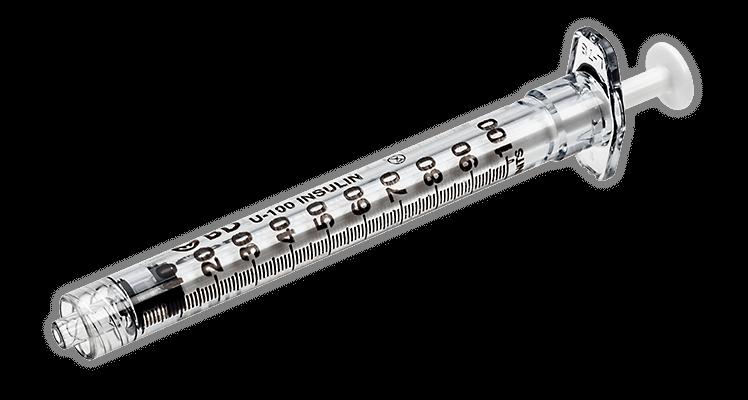 BD Luer-Lok™ 1 mL U-100 Insulin Scale Syringe - 309629 – Medsitis
