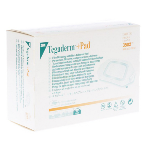 3M™ Tegaderm™ +Pad Film Dressing with Non-Adherent Pad - 3582 - Medsitis