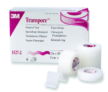 3M Transpore Clear Porous Plastic Tape - 1527 - Medsitis