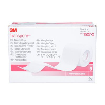 3M Transpore™ Clear Porous Plastic Tape 2" x 10 Yards - 1527-2 - Medsitis