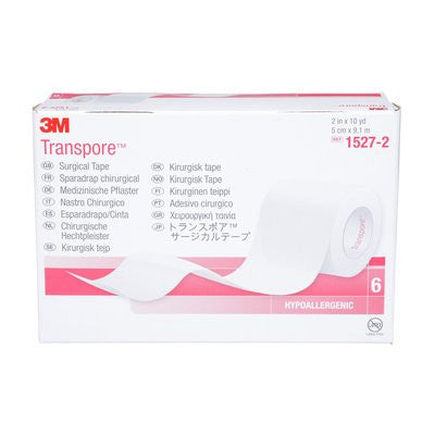 3M Transpore Clear Porous Plastic Tape - 1527 - Medsitis