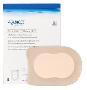 Aquacel® Adhesive Silicone Foam Dressing 8" x 5.5" (In Heel) Sterile - 420625 - Medsitis