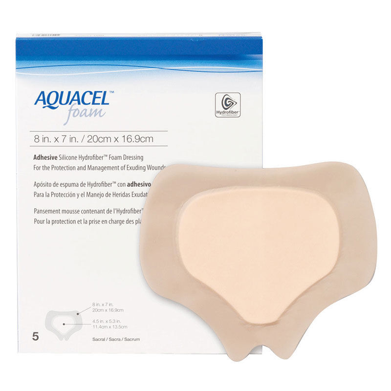 Aquacel® Adhesive Silicone Foam Dressing 8" x 7" (Sacral) Sterile - 420626 - Medsitis