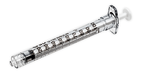 BD Luer-Lok™ 1 mL U-100 Insulin Scale Syringe - 309629 - Medsitis