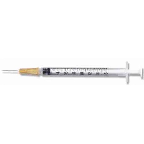 BD PrecisionGlide™ 1 mL Tuberculin Syringe w/ Det. Needle 26G x 3/8" - 309625 - Medsitis