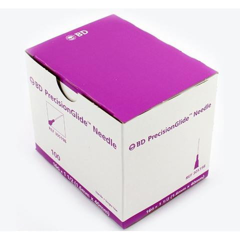 BD PrecisionGlide™ 16 G x 1-1/2" Hypodermic Needles - 305198 - Medsitis