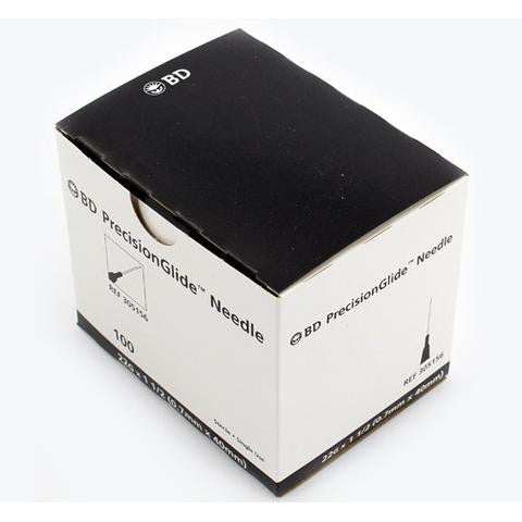 BD PrecisionGlide™ 22 G x 1-1/2" Hypodermic Needles - 305156 - Medsitis