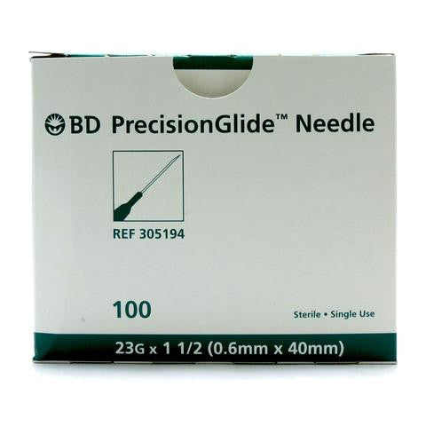 BD PrecisionGlide™ 23 G x 1-1/2" Hypodermic Needles - 305194 - Medsitis