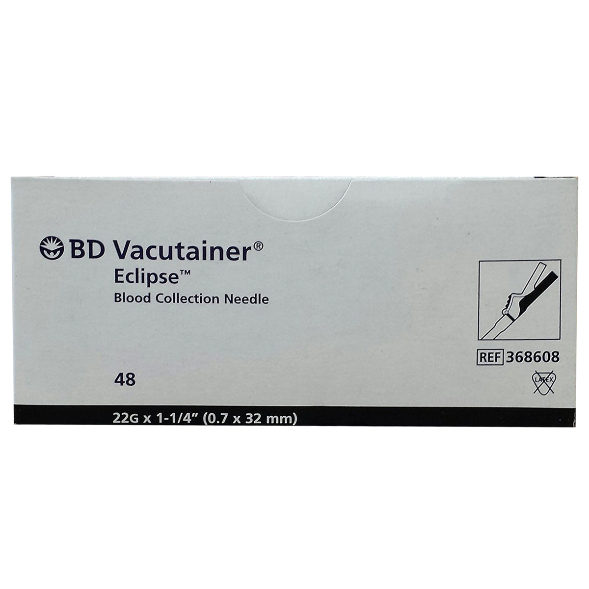 BD Vacutainer® Eclipse™ Blood Collection Needles 22G x 1-1/4" - 368608 - Medsitis