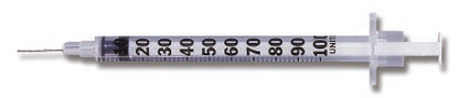 Ultra-Fine™ Standard Insulin Syringe with Needle NonSafety Regular Wall