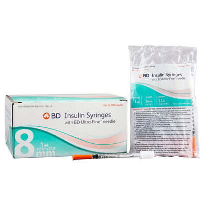 Ultra-Fine™ Standard Insulin Syringe with Needle NonSafety Regular Wall