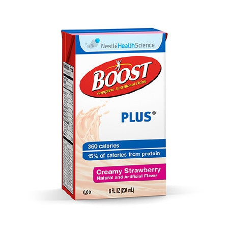 Boost Plus® Creamy Strawberry Flavor by Nestle 8 oz. - 4390093331 - Medsitis