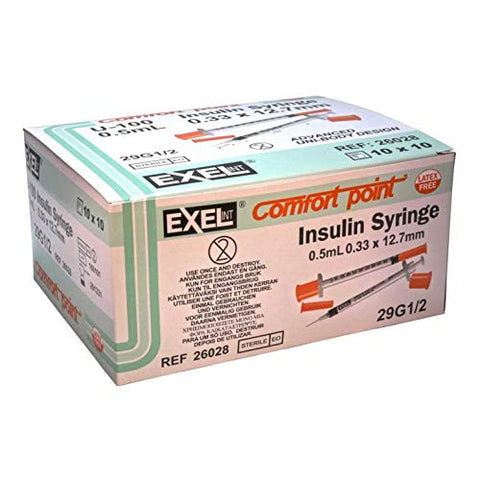 ComfortPoint™ Non-Safety Insulin Syringe w/ Needle - 260