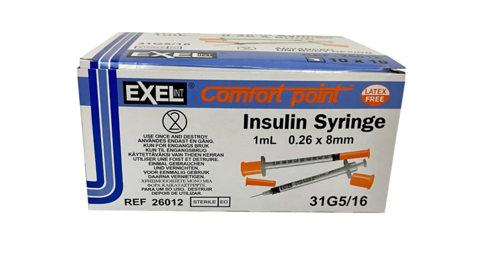 ComfortPoint™ Non-Safety Insulin Syringe w/ Needle - 260