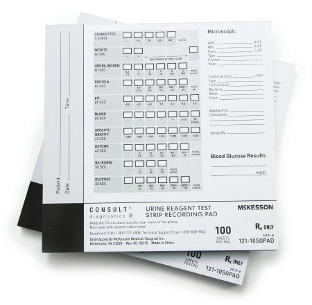 Consult® Urine Patient Result Pad - 121-10SGPAD - Medsitis