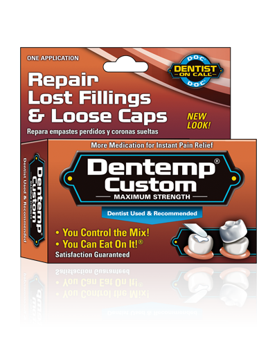 Dentemp Maximum Strength Loose Cap and Lost Filling Repair - Dental Repair  Kit for Instant Pain Relief - Temporary Filling for Tooth - Long Lasting