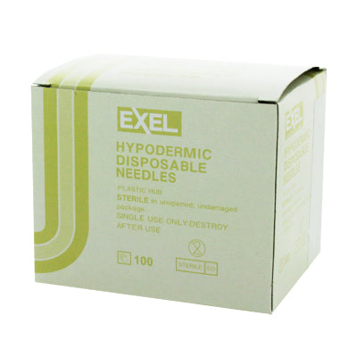 EXEL 19G x 1" Hypodermic Needles w/ Regular Wall - 26424 - Medsitis