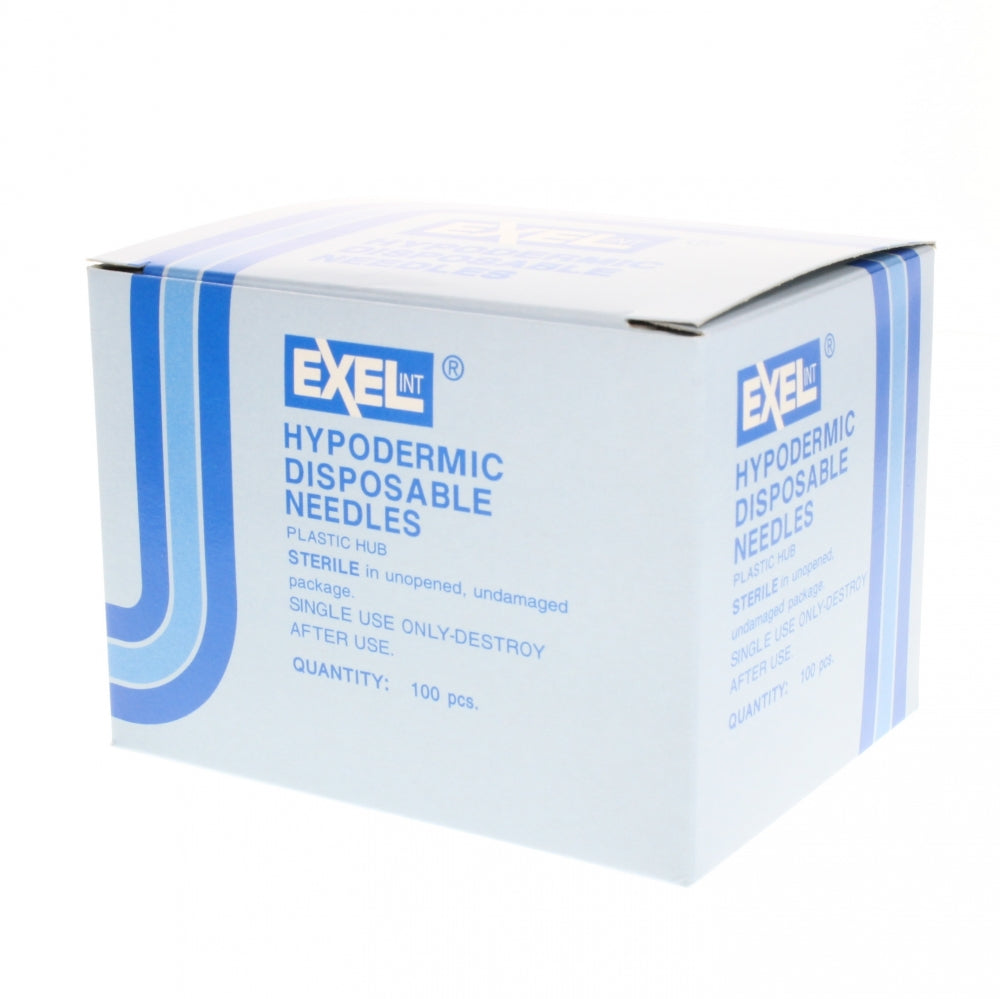 Exel 26405 Hypodermic Needle - 25 Gauge x 1 in 100 Count