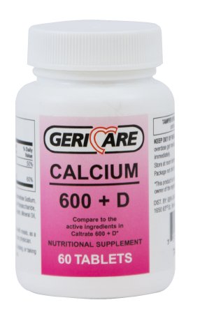 GeriCare Calcium w/ Vitamin D Supplement 200IU / 600mg - 60-747-06 - Medsitis