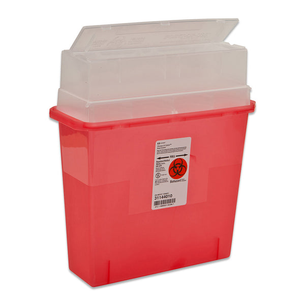 Stackable Sharps Container with Locking Lid 2 Gallon