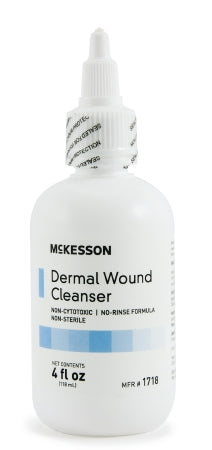 McKesson Dermal Wound Cleanser 4 oz. Squeeze Bottles - 1718 - Medsitis