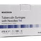McKesson 1 mL Tuberculin Syringe w/o Safety - Medsitis