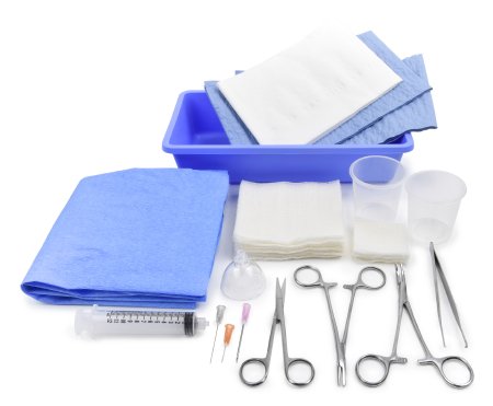 Medi-Pak™ Performance Plus Laceration Tray with Splash Guard - 25-2748 - Medsitis