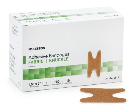 McKesson Adhesive Fabric Knuckle Bandages - 16-4814 - Medsitis