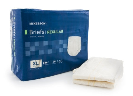 McKesson Adult X-Large Incontinent Brief (Regular Absorbency) - BRCLXL - Medsitis