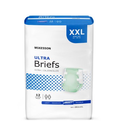 McKesson Adult Ultra Absorbant Disposable Incontinent Brief XX-Large (63" - 69") | BRULXXL - Medsitis