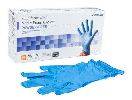 McKesson Confiderm® 4.5C Chemo Nitrile Exam Glove X-Small - 14-652C - Medsitis