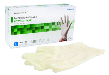 McKesson Confiderm® CL Latex Exam Gloves Large - 14-428 - Medsitis