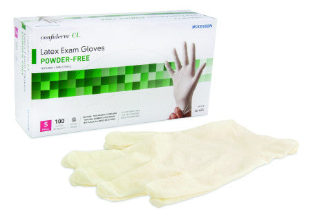 McKesson Confiderm® CL Latex Exam Gloves Small - 14-424 - Medsitis