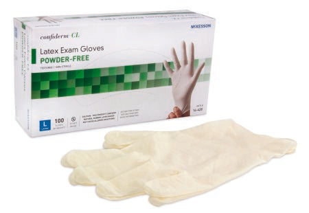 McKesson Confiderm® CL PF Latex Exam Gloves Large - 14-428 - Medsitis