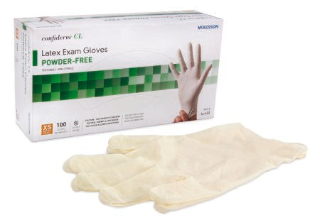 McKesson Confiderm® CL PF Latex Exam Gloves X-Small - 14-422 - Medsitis