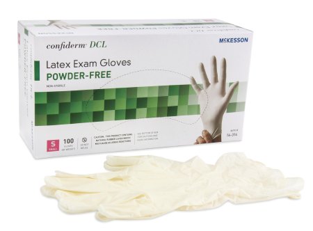McKesson Confiderm® DCL PF Latex Exam Gloves Small - 14-314 - Medsitis