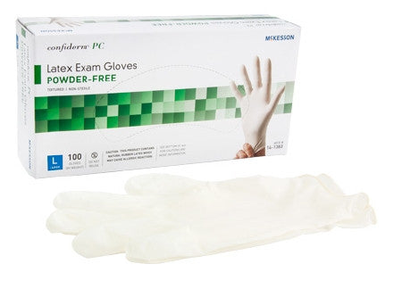 McKesson Confiderm® PC PF Latex Exam Gloves Large - 14-1383 - Medsitis