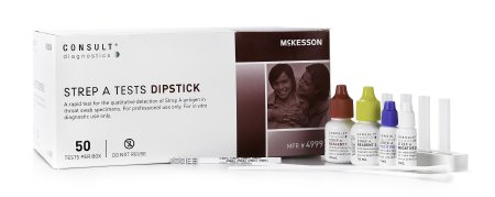McKesson Consult® Strep A Dipstick Rapid Tests - Medsitis
