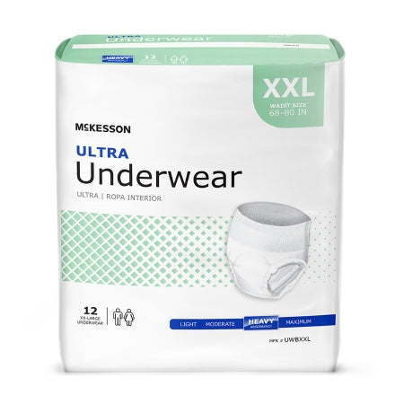 McKesson Disposable Adult Pull-On Protective Underwear (XX-Large) UWBXXL - Ultra Absorbent